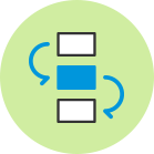 業務フローに合わせた設計